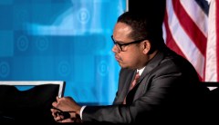 Keith Ellison denies domestic violence allegations