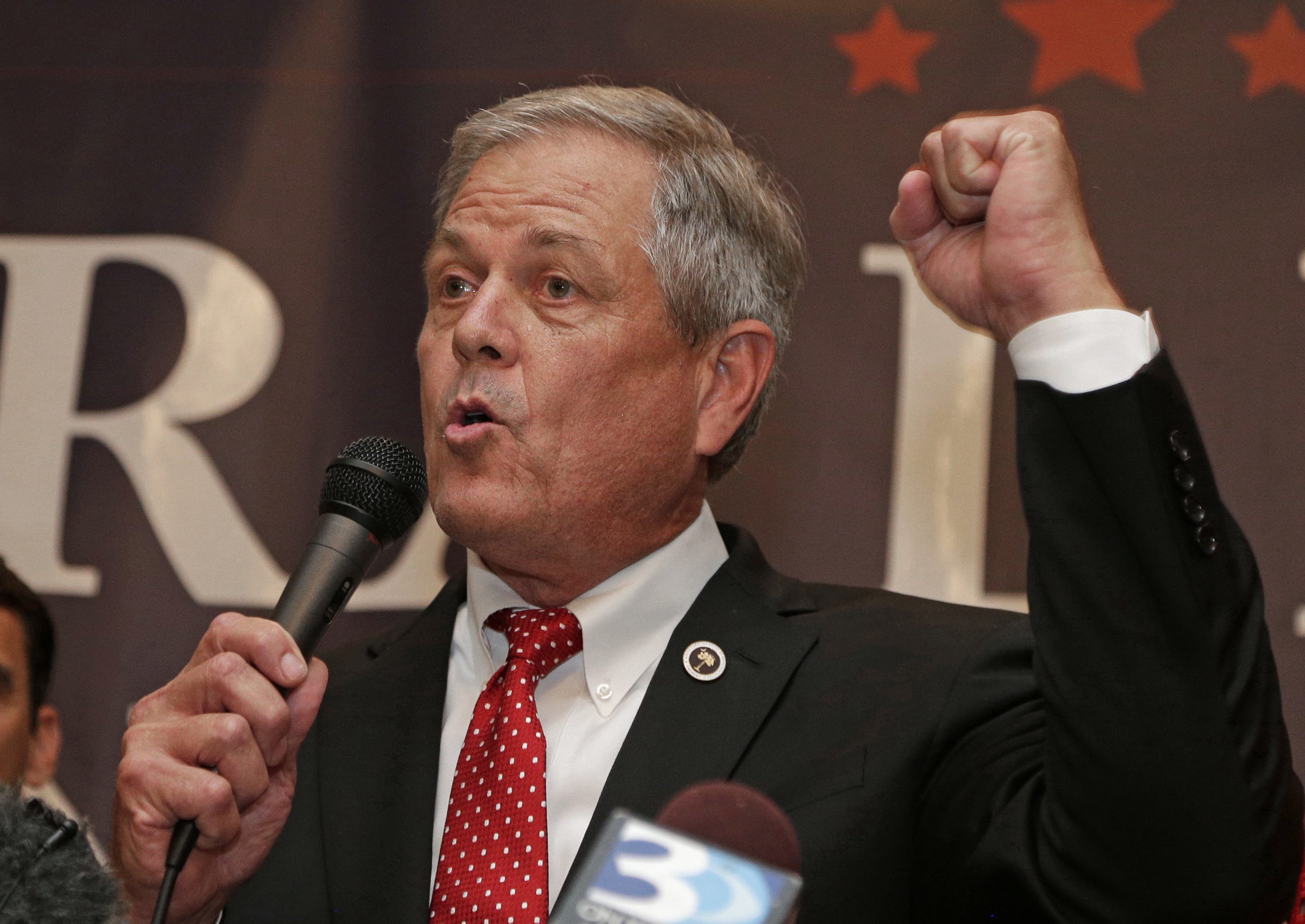 Rep. Ralph Norman, R-S.C., speaks to supporters.