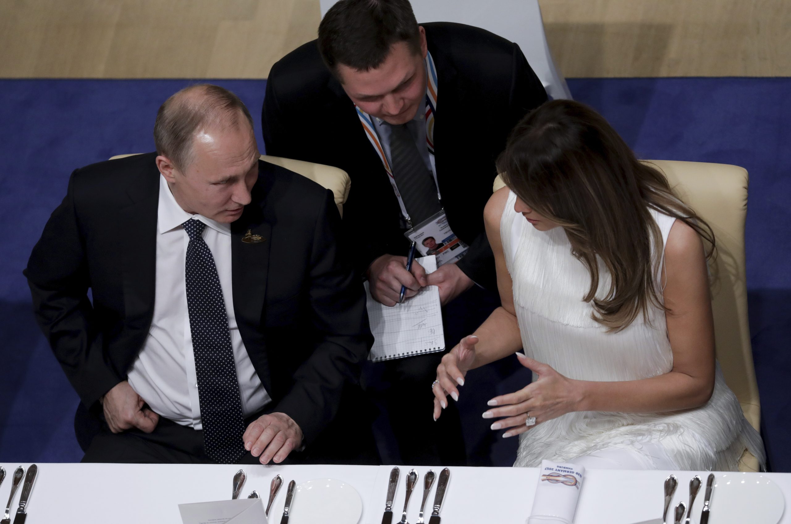 Melania Trum Putin Germany G20