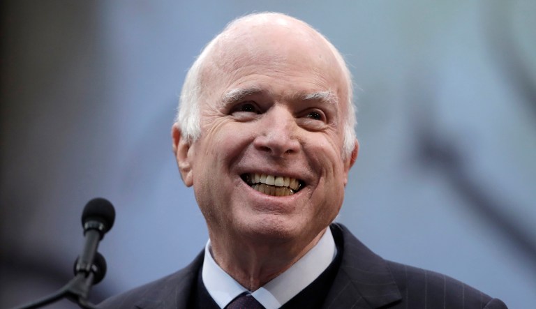 Sen. John McCain, R-Ariz., attends an event in 2017.