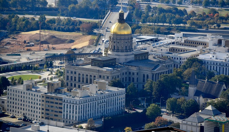 The Georgia Capitol complex is seen, Wednesday, Nov. 1, 2017, in Atlanta. 