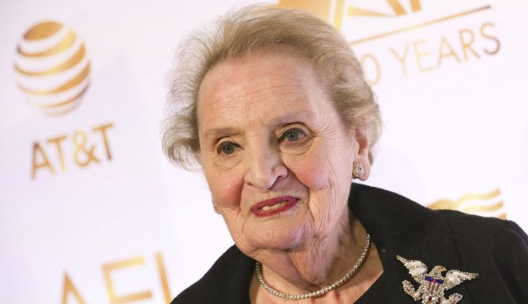 Former Secretary of State Madeleine Albright attends AFI's 50th Anniversary Gala at The Library of Congress on Wednesday, Nov. 1, 2017, in Washington. 