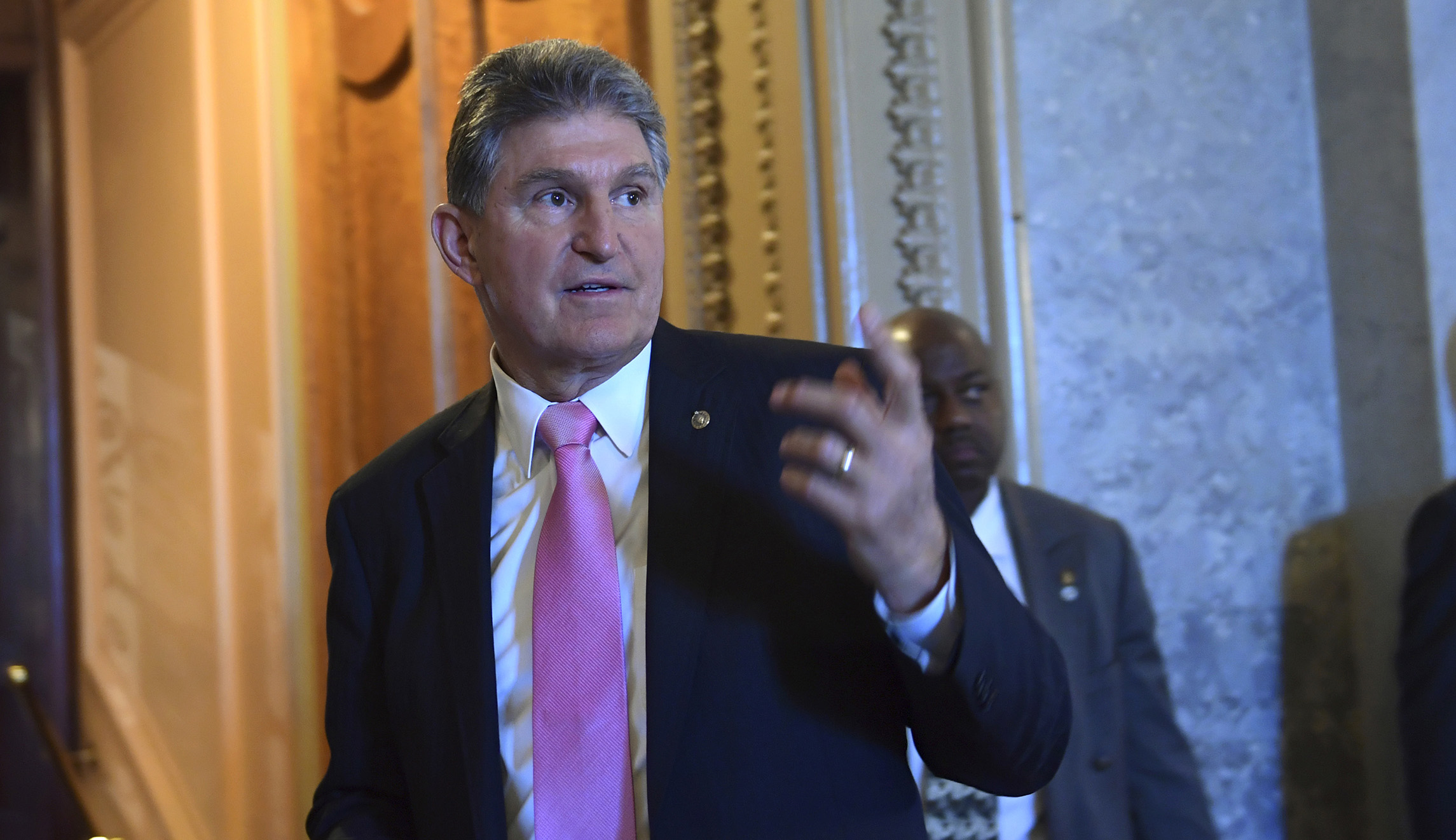 Trump bashes Joe Manchin over banking bill, but Manchin voted with him on it