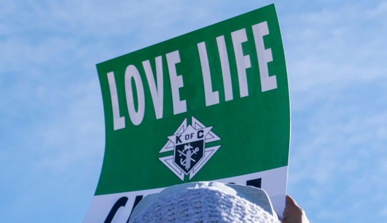 Crimes against the innocent: Abortion and border family separation Sister Dirhas of Camp Spring, Md., left, attends an anti-abortion rally on the National Mall in Washington, Friday, Jan. 19, 2018, during the annual March for Life. Thousands of anti-abortion demonstrators gather in Washington for an annual march to protest the Supreme Court's landmark 1973 decision that declared a constitutional right to abortion.