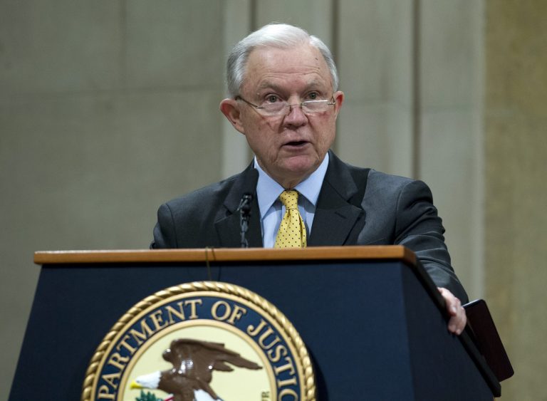The scope of the new measures is vast and includes a big push by Attorney General Jeff Sessions to improve the reporting of information by state and and local jurisdictions. (AP Photo/Jose Luis Magana)