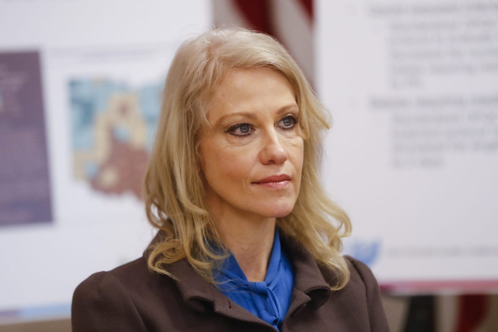 Kellyanne Conway stone-faced when mocked by WHCD comedian Michelle Wolf