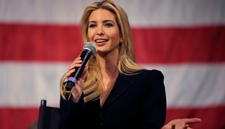 Ivanka Trump, daughter and advisor to President Donald Trump, speaks at an event on Tax Day, Tuesday, April 17, 2018, in Derry, N.H. to promote the recently passed tax cut package.