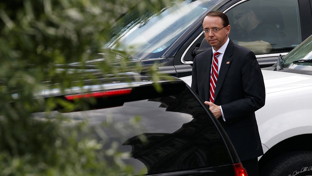 Rosenstein defends Barr on Russia investigation
