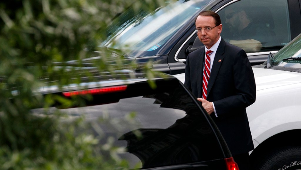 Rod Rosenstein visits White House for ‘routine meetings’