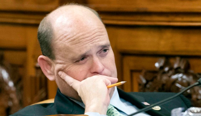 Rep. Tom Reed, R-N.Y., listens during a House Ways and Means Committee hearing on Capitol Hill in D.C.