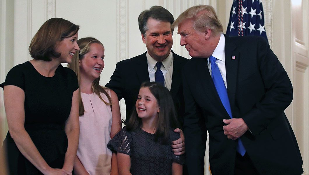 Trump congratulates Kavanaugh, will sign commission today