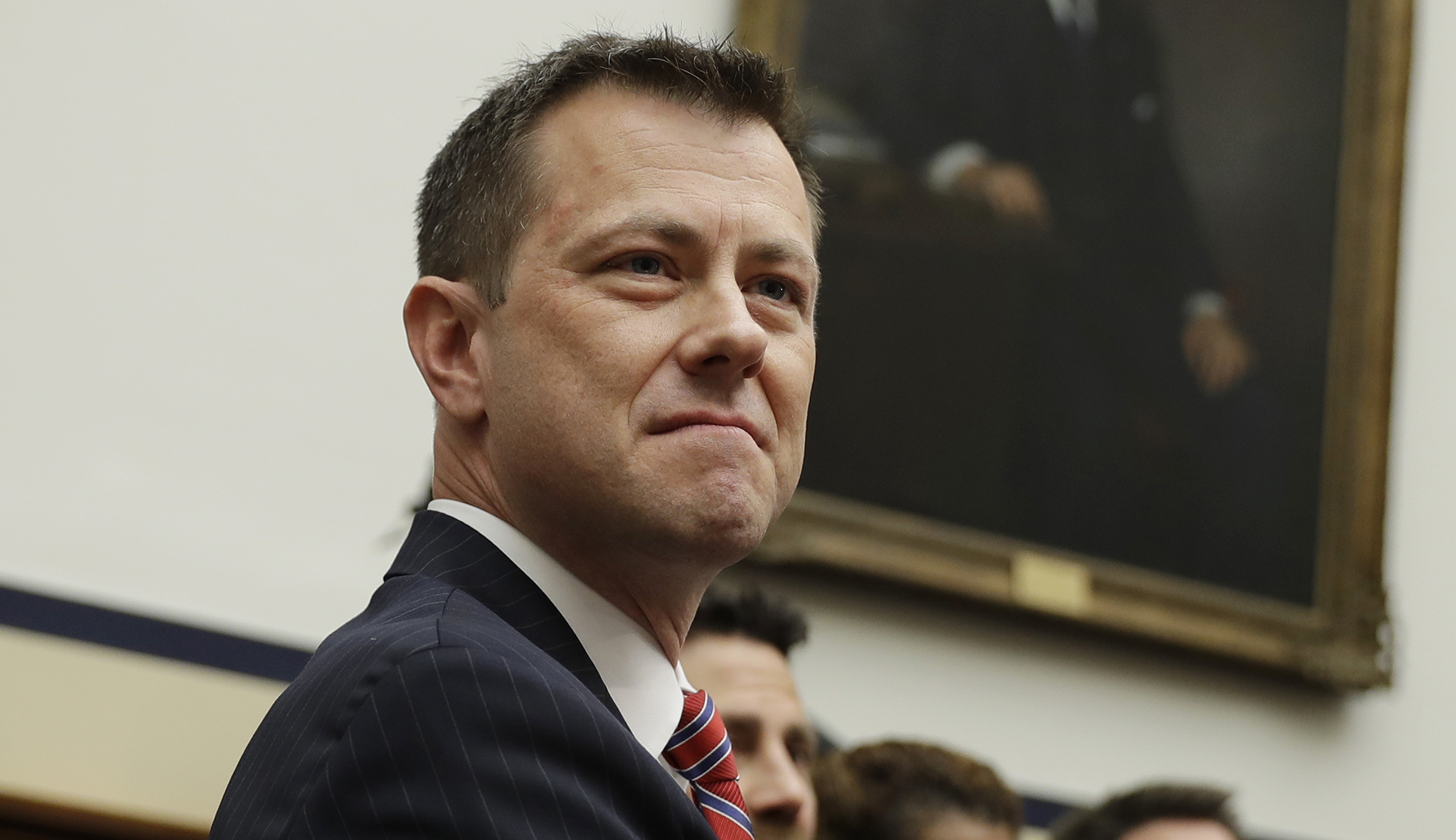 FBI Deputy Assistant Director Peter Strzok is seated before the House Committees on the Judiciary and Oversight and Government Reform prior to a hearing on "Oversight of FBI and DOJ Actions Surrounding the 2016 Election" on July 12, 2018 in Washington.