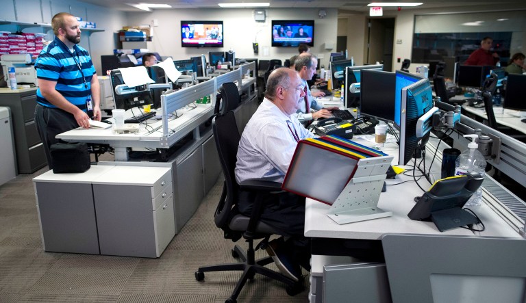The Department of Homeland Security's National Cybersecurity and Communications Integration Center is seen in Arlington, Va. The center serves as the hub for the federal government's cyber situational awareness, incident response, and management center for any malicious cyberactivity. 