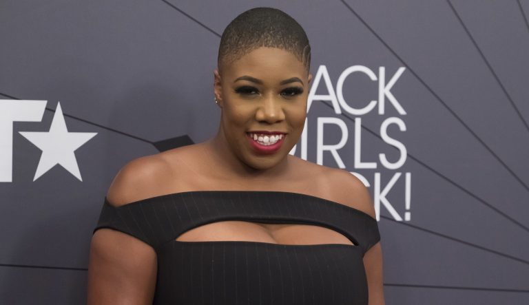 Symone Sanders attends the Black Girls Rock! Awards at New Jersey Performing Arts Center on Sunday, Aug. 26, 2018, in Newark, N.J. 