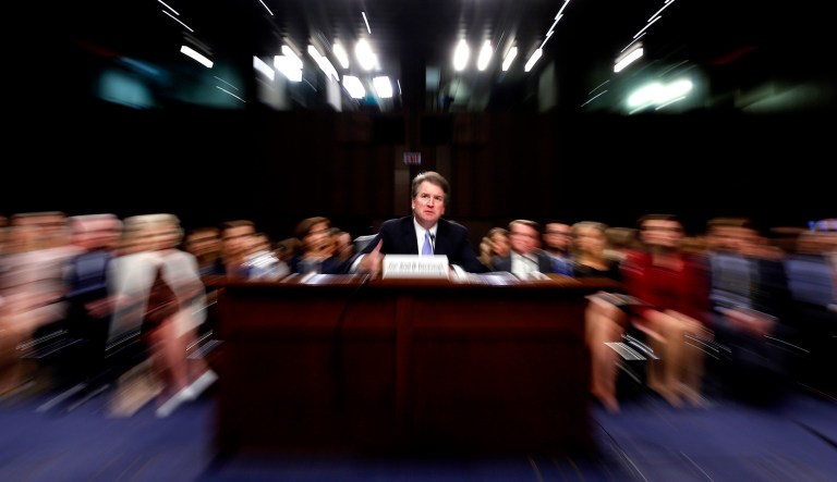 President Trump's Supreme Court nominee, Brett Kavanaugh, testifies before the Senate Judiciary Committee on Capitol Hill in Washington, D.C.