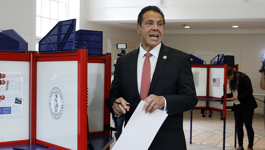 Andrew Cuomo beats back progressive challenge from Cynthia Nixon