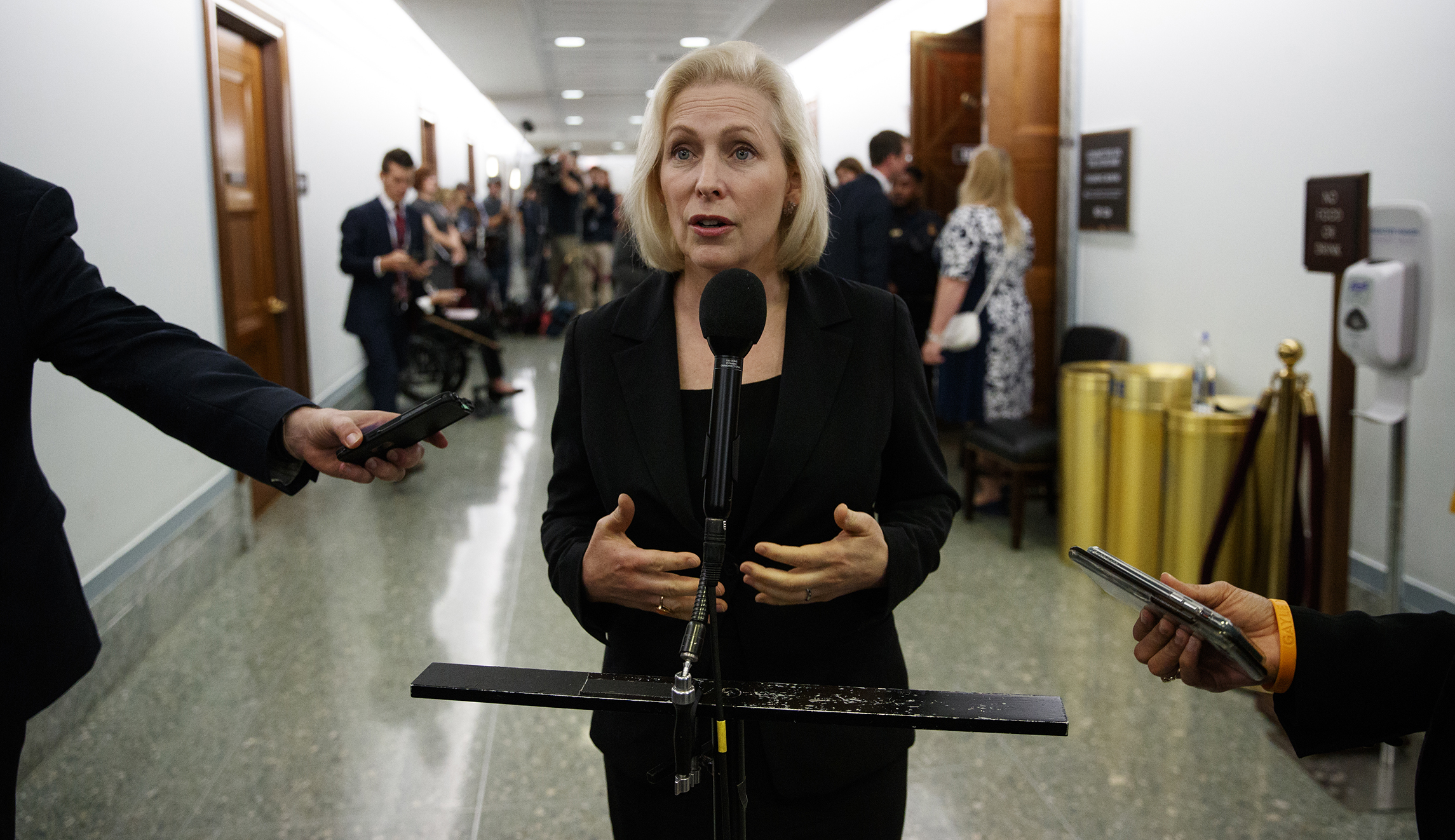 Kirsten Gillibrand holding up Navy nominee who criticized her sex assault bill