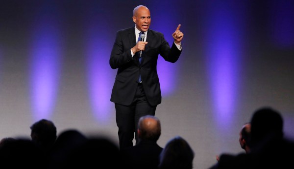 Cory Booker in Iowa: We’re not defined by a president who doesn’t believe women
