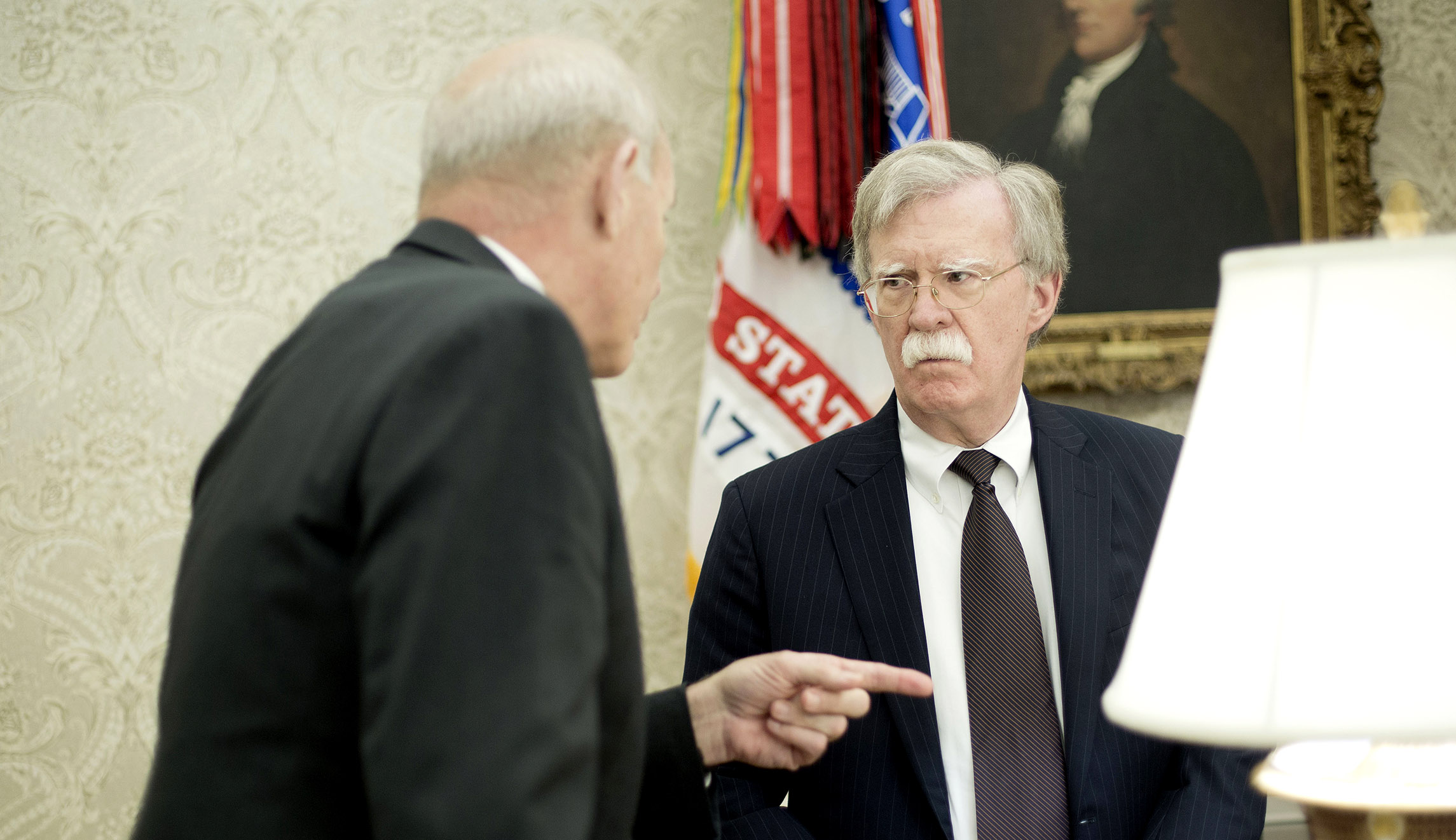 John Kelly, John Bolton trade expletives in immigration argument outside Oval Office