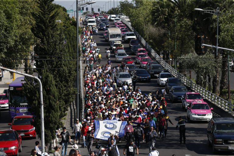 A group of Central American migrants, representing the thousands participating in a caravan trying to reach the U.S. border, will be targeted by Interior Department officers in addition to the military and border patrol.
