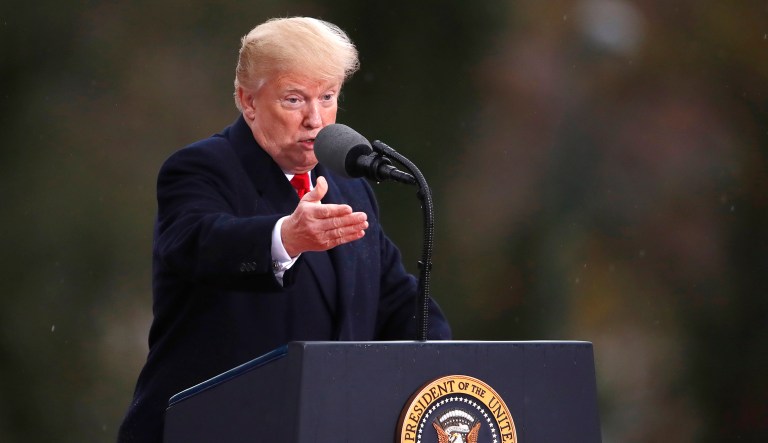 President Trump speaks.