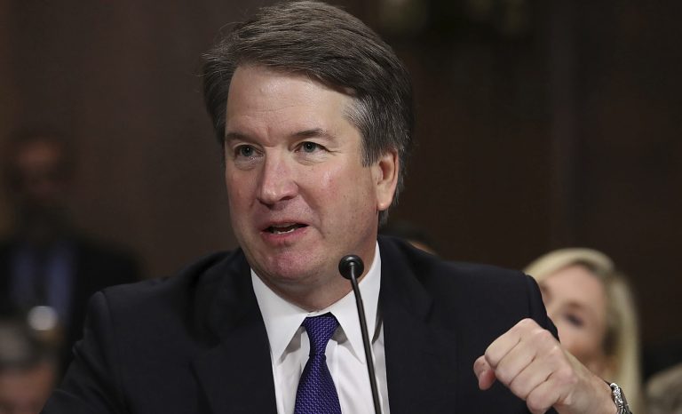In this Sept. 27, 2018 photo, Supreme Court nominee Brett Kavanaugh testifies before the Senate Judiciary Committee on Capitol Hill in Washington. 