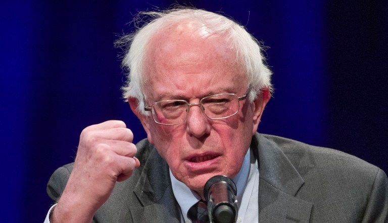 Sen. Bernie Sanders, I-Vt., speaks about his new book, "Where We Go From Here: Two Years in the Resistance," at a George Washington University/Politics and Prose event, Tuesday, Nov. 27, 2018, in Washington.