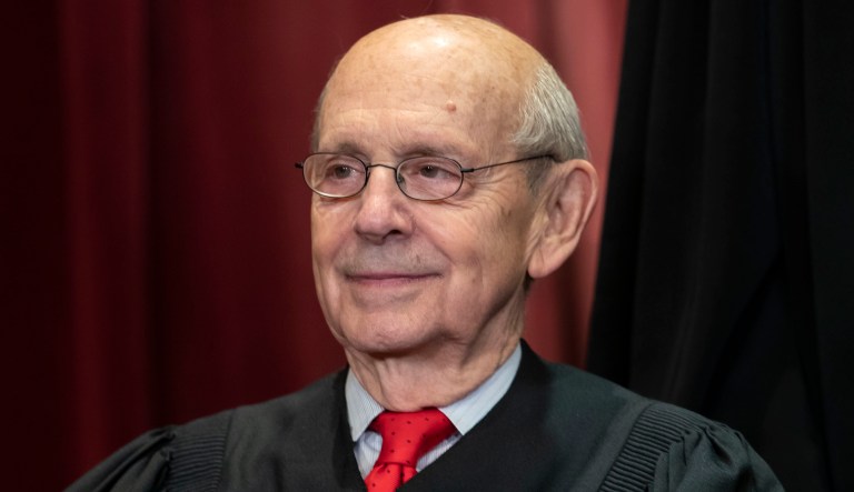 Associate Justice Stephen Breyer is seen at the Supreme Court in Washington.