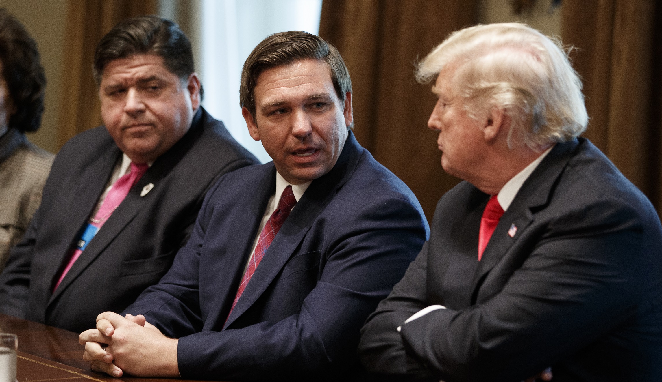Donald Trump, Ron DeSantis, J.B. Pritzker