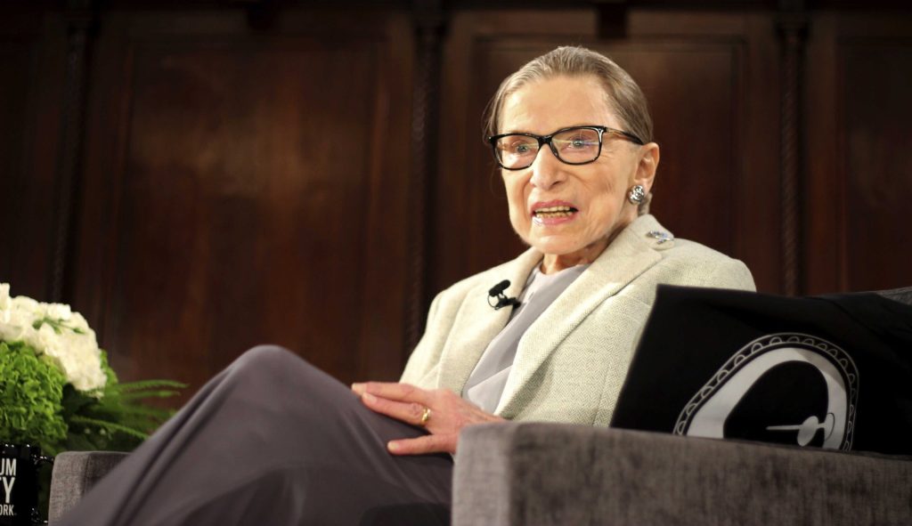 Ruth Bader Ginsburg returns to the bench after undergoing cancer surgery