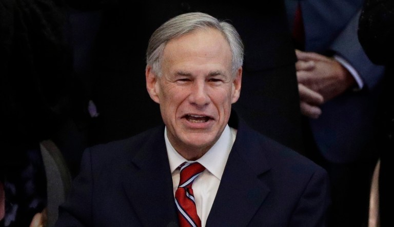 Texas Gov. Greg Abbott gives an address in Austin, Texas.