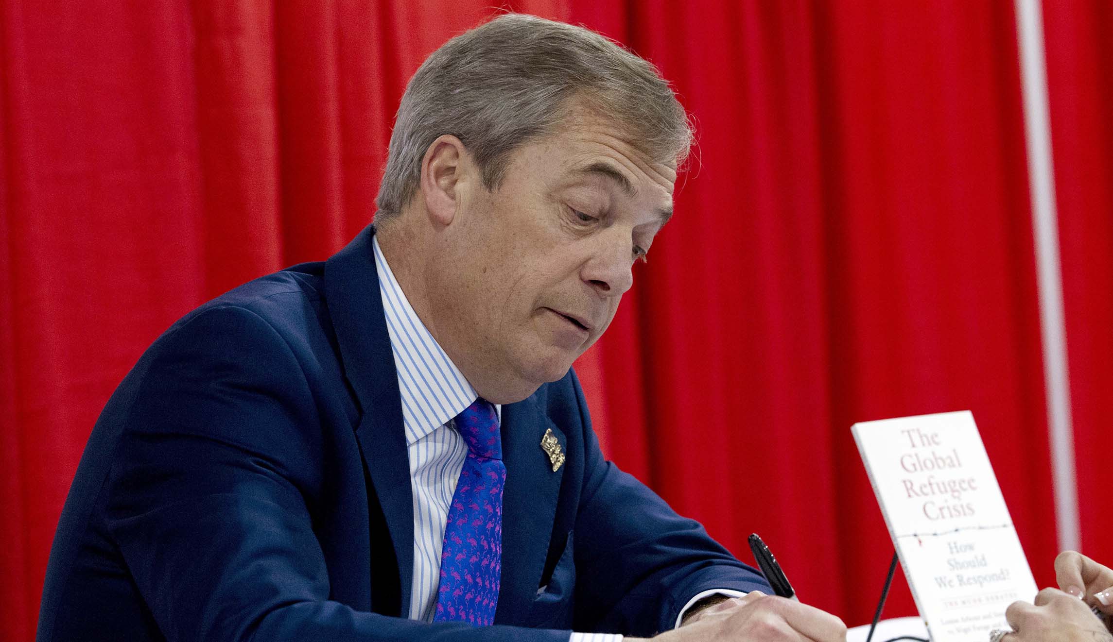 Nigel Farage eggs on Trump over border wall emergency
