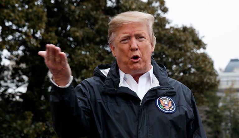 President Trump speaks.