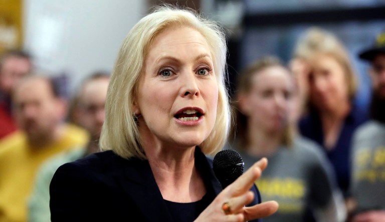 Presidential candidate Sen. Kirsten Gillibrand, D-N.Y., speaks.
