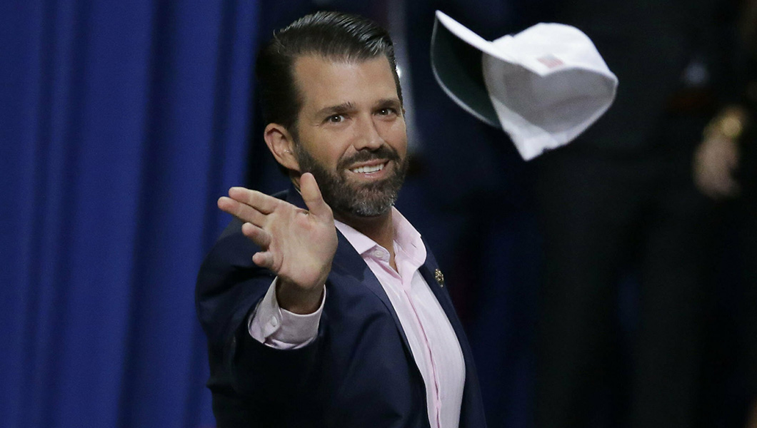 Twitter erupts after Don Trump Jr. posts video in gun-filled room while bashing teachers unions