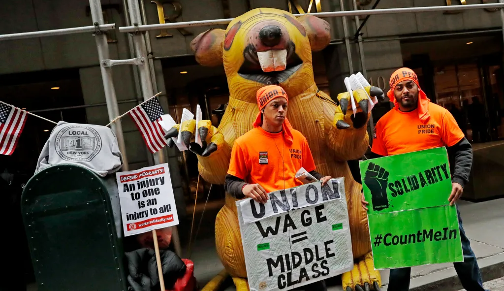 Union use of inflatable rats may be curtailed