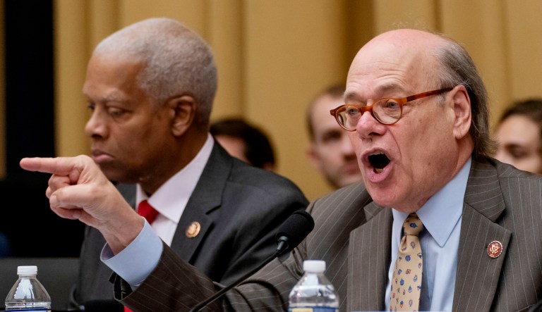 Rep. Steve Cohen, D-Tenn., points at someone during a hearing.