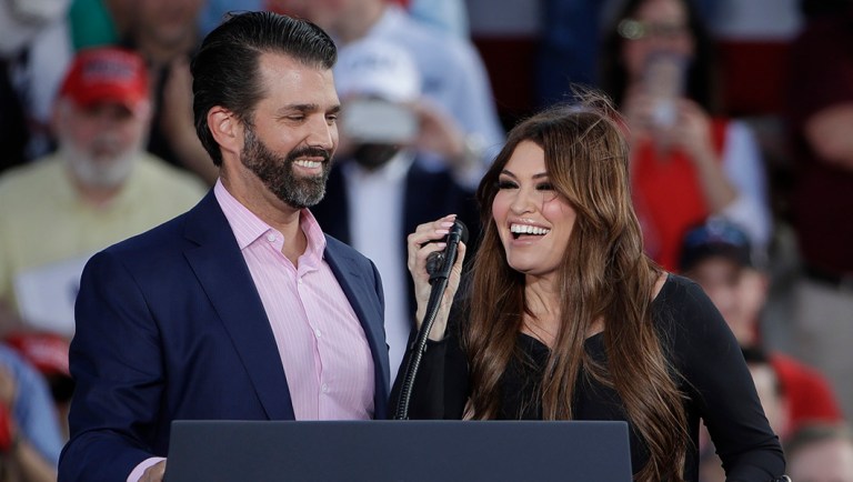 Donald Trump Jr. and Kimberly Guilfoyle.
