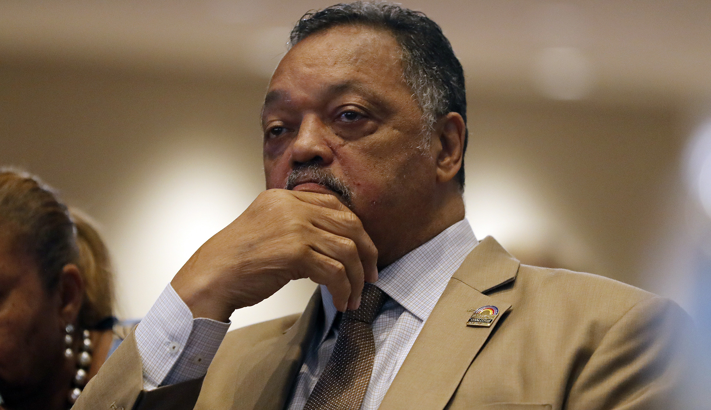 Jesse Jackson hospitalized after falling at university event