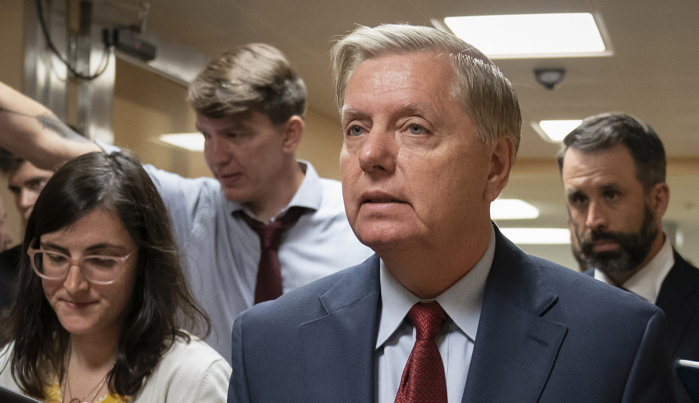 Lindsey Graham says he owns an AR-15 to defend himself against looters during natural disasters