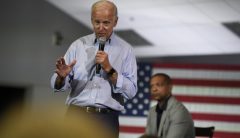 Biden laughs at being accused of dropping Obama’s name — and then name-drops Obama