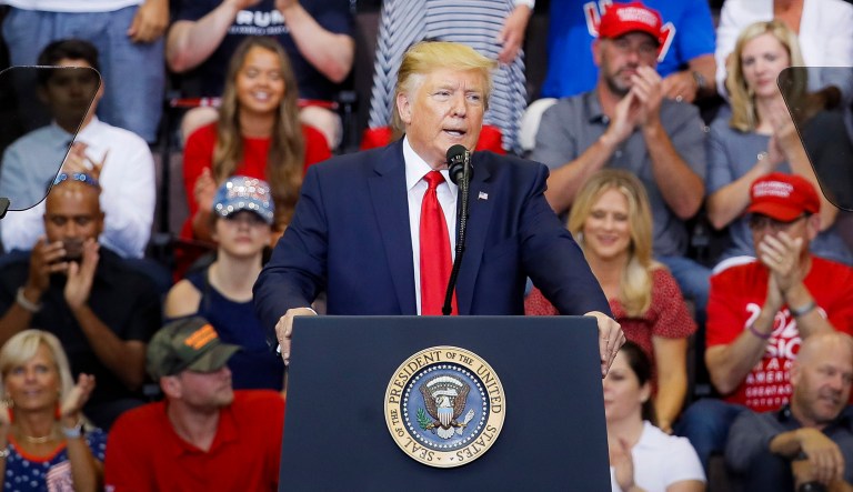 President Trump is seen. 