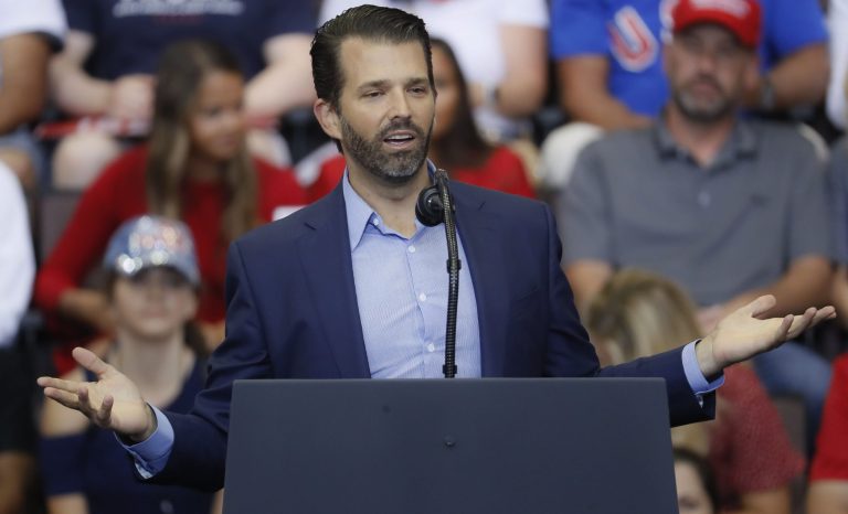 Donald Trump Jr. speaks.