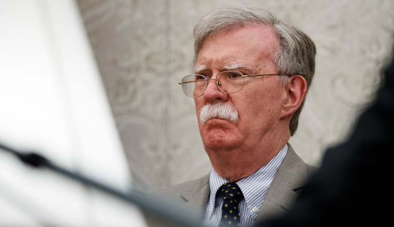 National security adviser John Bolton is seen.