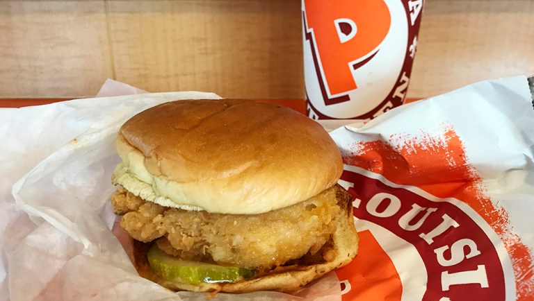 Popeyes' new chicken sandwich.