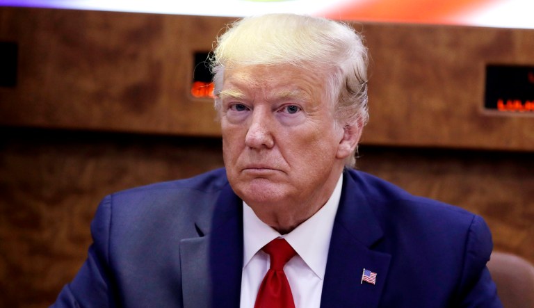 President Trump is seen.