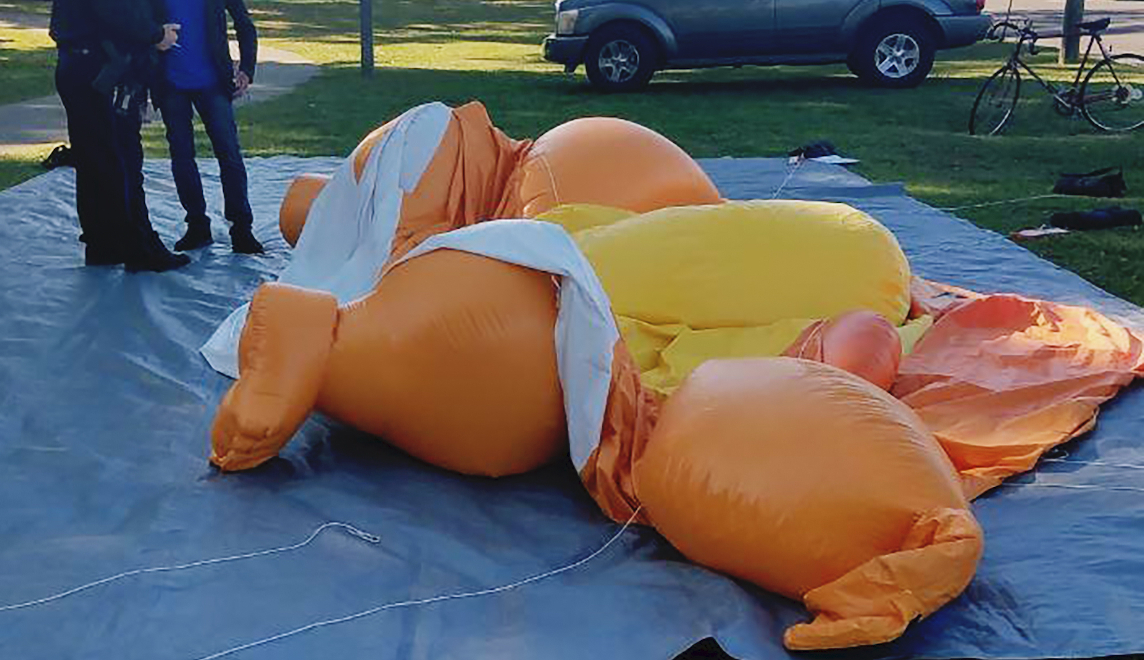 Man who popped 'Baby Trump' balloon compares his actions to Democratic views on abortion