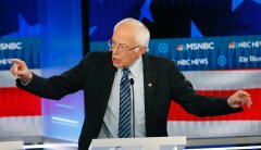 Bernie Sanders confronted about chants of ‘lock him up’ directed at Trump during rallies
