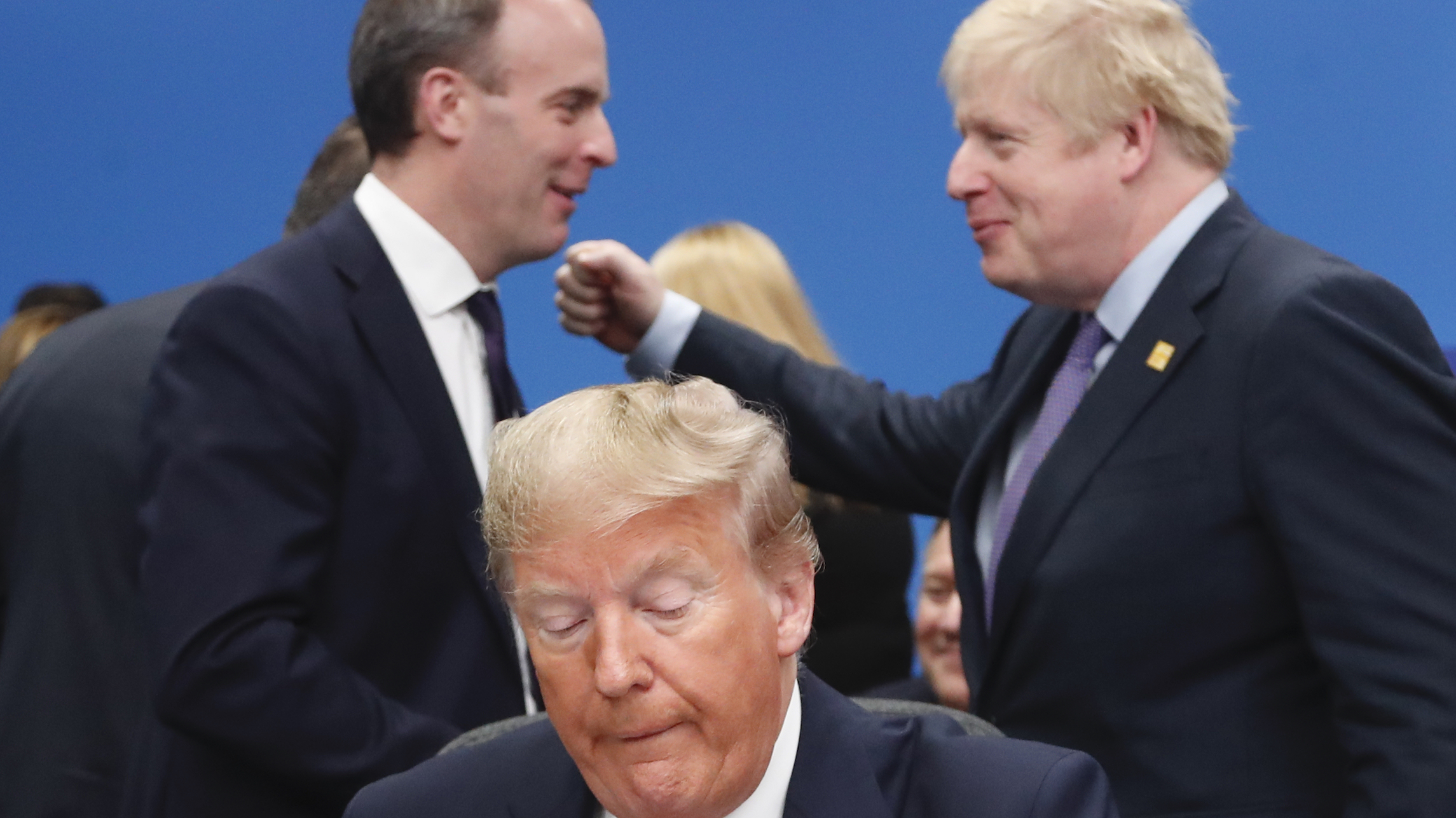 British Conservatives count blessings after Trump stays on message during visit