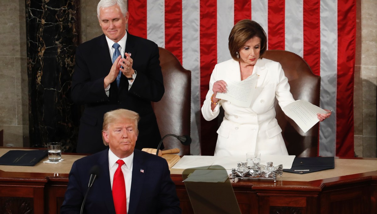 Impeachment courses silently through Trump State of the Union appearance